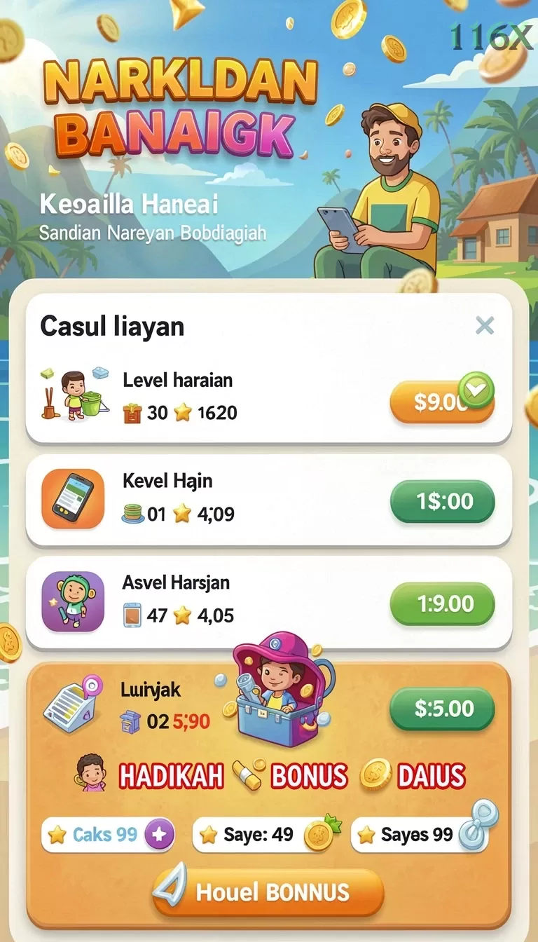 Cuplikan layar PAUS188 — menu navigasi