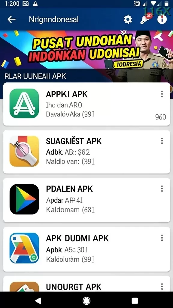Cuplikan layar RPZZZ — halaman utama